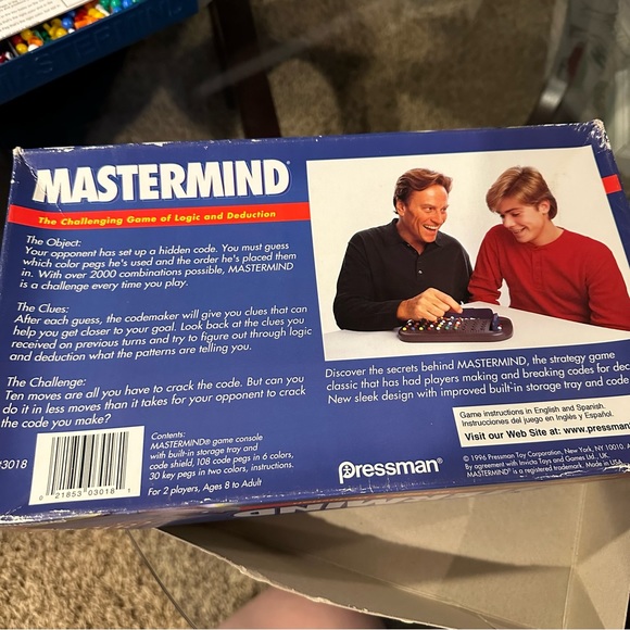 Vintage 1996 Pressman Mastermind Codebreaker 2 Player Board Game of Logic - Picture 5 of 6